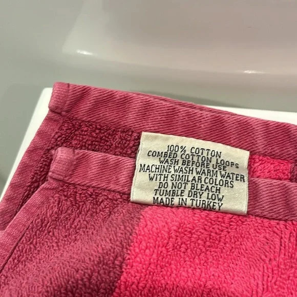 The Company Store Towel Set - Large Hand Towels - 27” x 19” 100% Cotton - Picture 6 of 7